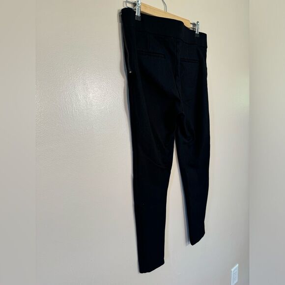 SALE! Black Ann Taylor Skinny Cropped Pull-On Pants Size 10 EUC - Picture 4 of 5